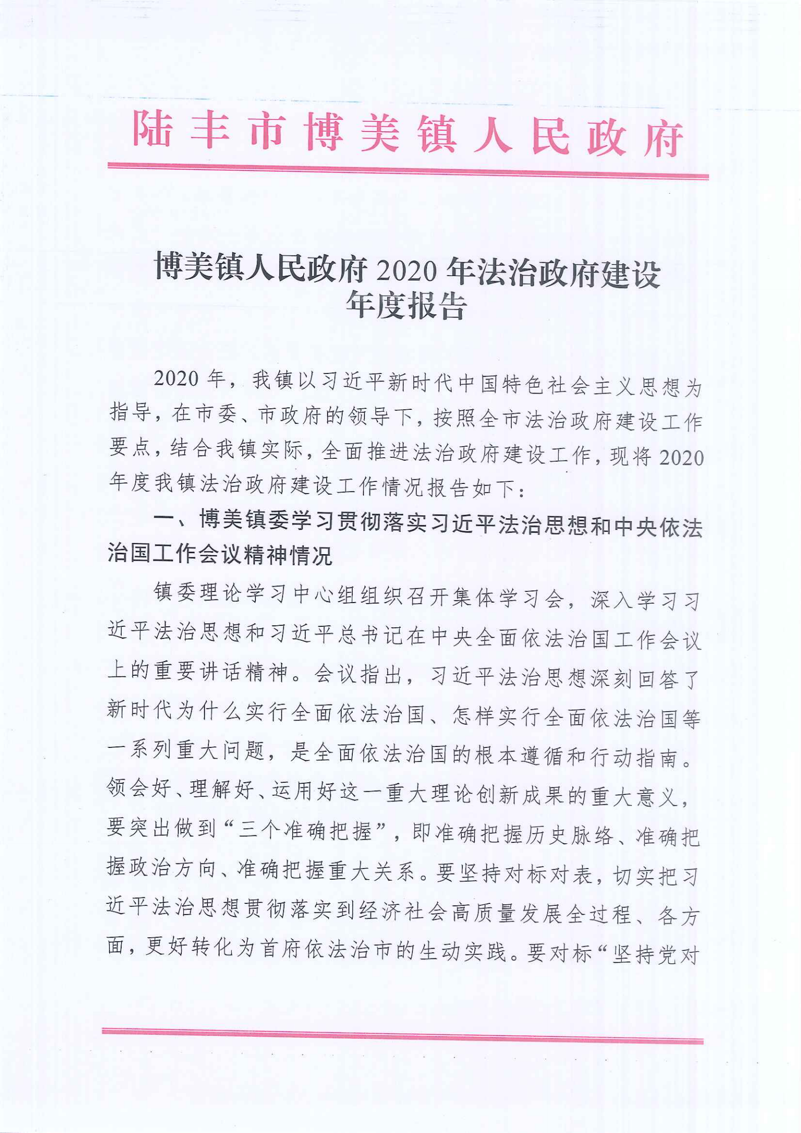 博美鎮(zhèn)人民政府2020年法治政府建設(shè)年度報(bào)告_00.png